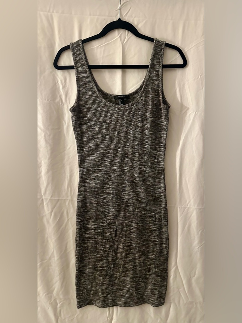 Forever 21 - Ribbed Tank Mini Dress in Heather Gray - Small